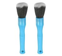 sourcing map 2 Pcs Car Detailing Brush 6.5" Soft Bristle Auto Cleaning Brush Scratch Free Automotive Cleaner Duster for Exterior Interior Dashboard Wheels Air Vents, Blue