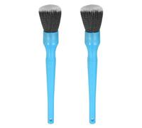 sourcing map 2 Pcs Car Detailing Brush 9.25" Soft Bristle Auto Cleaning Brush Scratch Free Automotive Cleaner Duster for Exterior Interior Dashboard Wheels Air Vents, Blue