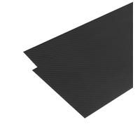 sourcing map 2 Pcs Carbon Fiber Sheet 250×100×0.5mm Matte Surface Pultruded Flat Carbon Fiber Board Plate Twill Weave Panel Sheet for Kites RC Airplane