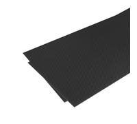 sourcing map 2 Pcs Carbon Fiber Sheet 250×100×1.5mm Glossy Surface Pultruded Flat Carbon Fiber Board Plate Plain Weave Panel Sheet for Kites RC Airplane