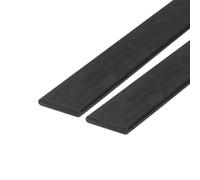 sourcing map 2 Pcs Carbon Fiber Strip 2x12mm 500mm Length Pultruded Flat Carbon Fiber Bars for Kites, RC Airplane
