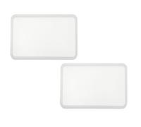 sourcing map 2 Pcs Coaster Silicone Casting Mould, 11.7x8cm/4.68x3.2in Rectangle Shape Epoxy Casting Resin Mould Tools for Resin Coaster Home Decor DIY Craft Handmade Colorful Amber Handicraft