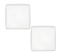 sourcing map 2 Pcs Coaster Silicone Casting Mould, 13x13cm/5.2x5.2in Square Shape Epoxy Casting Resin Mould Tools for Resin Coaster Home Decor DIY Craft Handmade Colorful Amber Handicraft