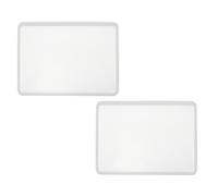 sourcing map 2 Pcs Coaster Silicone Casting Mould, 18x13cm/7.2x5.2in Rectangle Shape Epoxy Casting Resin Mould Tools for Resin Coaster Home Decor DIY Craft Handmade Colorful Amber Handicraft