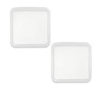 sourcing map 2 Pcs Coaster Silicone Casting Mould, 5x5cm/2x2in Square Shape Epoxy Casting Resin Mould Tools for Resin Coaster Home Decor DIY Craft Handmade Colorful Amber Handicraft