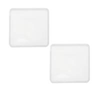 sourcing map 2 Pcs Coaster Silicone Casting Mould, 9.8x9.8cm/3.92x3.92in Square Shape Epoxy Casting Resin Mould Tools for Resin Coaster Home Decor DIY Craft Handmade Colorful Amber Handicraft