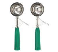 sourcing map 2 Pcs Cookie Scoops, Ice Cream Scoop with Trigger for Baking Cookie Dough Rice Pudding Kitchen Gadget, Green