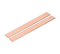 sourcing map 2 Pcs Copper Flat Bar, 1/16" x 0.6" x 9'' C110 Solid Copper Bus Bar Stock Plate Solid Metal Sheets for DIY Crafts, Repairs, Electrical (1.5mm x 15mm x 230mm)