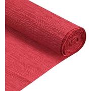sourcing map 2 Pcs Crepe Paper Roll 6.9ft Long 20 Inch Wide for Wedding Ceremony Various Large Festivals Decoration, Bright Red