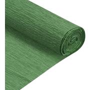 sourcing map 2 Pcs Crepe Paper Roll 6.9ft Long 20 Inch Wide for Wedding Ceremony Various Large Festivals Decoration, Dark Green