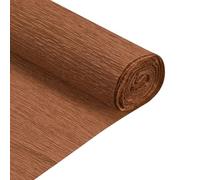 sourcing map 2 Pcs Crepe Paper Roll 6.9ft Long 20 Inch Wide for Wedding Ceremony Various Large Festivals Decoration, Red Brown