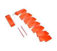 sourcing map 2 Pcs Dance Ribbons, 78.7" Rhythmic Gymnastics Ribbon Streamers Dancer Wand Twirling Dancing Ribbons for Artistic Dancing Gymnastics Training, Orange