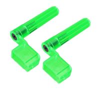 sourcing map 2 Pcs Dark Green Plastic Guitar String Winder Speed Peg Puller Bridge Guitar Strings Tuners Winding Device Change Strings Tool Translucent Guitar Accessories