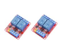 sourcing map 2 Pcs DC 24V 2 Channel Relay Module High or Low Level Trigger for Electronics Industrial Home Automation