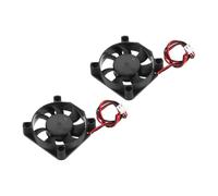 sourcing map 2 Pcs DC12V Brushless Cooling Fan DC12V 0.08A 50x50x10mm 2Pin 2Wire High Speed Quiet for 3D Printer Computer Case Video Equipment DIY Ventilation Project 1500-2200RPM