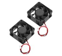 sourcing map 2 Pcs DC12V Brushless Cooling Fan DC12V 0.15A 60x60x25mm 2Pin 2Wire High Speed Quiet for 3D Printer Computer Case Video Equipment DIY Ventilation Project 1500-2200RPM