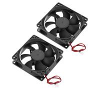 sourcing map 2 Pcs DC12V Brushless Cooling Fan DC12V 0.15A 90x90x25mm 2Pin 2Wire High Speed Quiet for 3D Printer Computer Case Video Equipment DIY Ventilation Project 1500-2200RPM