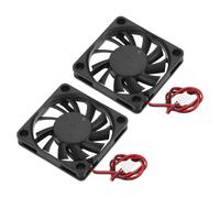 sourcing map 2 Pcs DC12V Brushless Cooling Fan DC12V 0.24A 60x60x10mm 2Pin 2Wire High Speed Quiet for 3D Printer Computer Case Video Equipment DIY Ventilation Project 1500-2200RPM