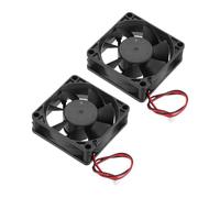 sourcing map 2 Pcs DC12V Brushless Cooling Fan DC12V 0.24A 70x70x25mm 2Pin 2Wire High Speed Quiet for 3D Printer Computer Case Video Equipment DIY Ventilation Project 1500-2200RPM