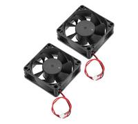 sourcing map 2 Pcs DC12V Brushless Cooling Fan DC12V 0.45A 70x70x25mm 2Pin 2Wire High Speed Quiet for 3D Printer Computer Case Video Equipment DIY Ventilation Project 3000-4600RPM
