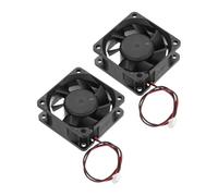 sourcing map 2 Pcs DC12V Brushless Cooling Fan DC12V 0.48A 60x60x25mm 2Pin 2Wire High Speed Quiet for 3D Printer Computer Case Video Equipment DIY Ventilation Project 3000-4600RPM