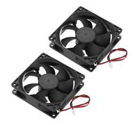 sourcing map 2 Pcs DC12V Brushless Cooling Fan DC12V 0.4A 90x90x25mm 2Pin 2Wire High Speed Quiet for 3D Printer Computer Case Video Equipment DIY Ventilation Project 3000-4600RPM