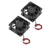 sourcing map 2 Pcs DC24V Brushless Cooling Fan DC24V 0.21A 60x60x25mm 2Pin 2Wire High Speed Quiet for 3D Printer Computer Case Video Equipment DIY Ventilation Project 2500-3800RPM