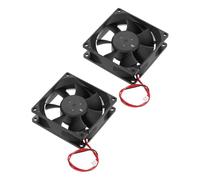 sourcing map 2 Pcs DC24V Brushless Cooling Fan DC24V 0.36A 80x80x25mm 2Pin 2Wire High Speed Quiet for 3D Printer Computer Case Video Equipment DIY Ventilation Project 2500-3.800RPM