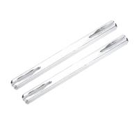 sourcing map 2 Pcs Door Knob Spindle, 110mm Long Spare Door Handle Spindle Bar, Square Doors Handle Parts Lock Replacement Part for Furniture Assembly, DIY Projects, Silver Tone