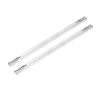 sourcing map 2 Pcs Door Knob Spindle, 160mm Long Spare Door Handle Spindle Bar, Square Doors Handle Parts Lock Replacement Part for Furniture Assembly, DIY Projects, Silver Tone