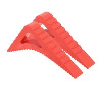 sourcing map 2 Pcs Door Stoppers for Bottom of Door, 0.83 inch Door Stops, Rubber Door Stopper Wedge, Window Stopper Door Gaps Sturdy Stackable, Red