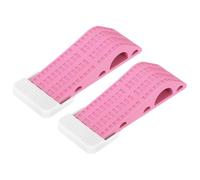 sourcing map 2 Pcs Door Stoppers for Bottom of Door, 25mm/0.98 Inch Door Stops, Rubber Door Stopper Wedge Anti Slip, Window Stopper Door Stackable, Pink