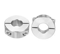 sourcing map 2 Pcs Double Split Shaft Collar 16mm Bore, Two Piece Clamping Collar 34mm OD 13mm Thickness, 304 Stainless Steel Set Screw Split Collar