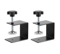 sourcing map 2 Pcs Drawer Front Installation Clamps, 2.8mm Cabinets Hardware Jig Cold-Rolled Steel Drawer Fixing Clip Cabinets Installation Tools for Household Tables Desks Mount, Black