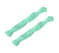 sourcing map 2 Pcs Elastic Band, Elastic Stretch Band Solid Color Fold Over Knitted Flat Ribbon Trim for Sewing Crafts, Clothes, Waistband, Headbands (1/4 Inch x 33 Yard, Lake Green)