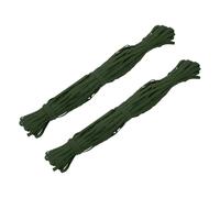 sourcing map 2 Pcs Elastic Bands for Sewing, 1/4 Inch x 33 Yard Long Flat Elastic Braided Stretch Band, Wide String for Sewing Clothes, DIY Projects, Skirt and Trouser Waistband, Olive Green