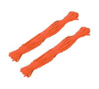 sourcing map 2 Pcs Elastic Bands for Sewing, 1/4 Inch x 33 Yard Long Flat Elastic Braided Stretch Band, Wide String for Sewing Clothes, DIY Projects, Skirt and Trouser Waistband, Neon Orange