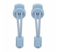 sourcing map 2 Pcs Elastic Shoe Laces, No Tie Shoelaces for Adults, Shoe Laces Buckle Lock for Sneakers Tennis Shoes, White Dot Light Blue