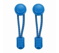 sourcing map 2 Pcs Elastic Shoe Laces, No Tie Shoelaces for Adults, Shoe Laces Buckle Lock for Sneakers Tennis Shoes, Reflective Dot Lake Blue