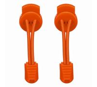 sourcing map 2 Pcs Elastic Shoe Laces, No Tie Shoelaces for Adults, Shoe Laces Buckle Lock for Sneakers Tennis Shoes, Orange