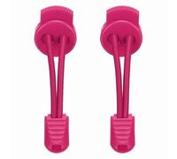 sourcing map 2 Pcs Elastic Shoe Laces, No Tie Shoelaces for Adults, Shoe Laces Buckle Lock for Sneakers Tennis Shoes, Rose Red