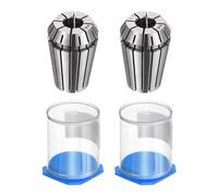 sourcing map 2 Pcs ER20 8mm Spring Collet Chuck High Precision 0.008mm for CNC Engraving Machine Lathe Milling Tool