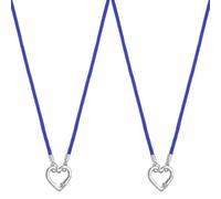 sourcing map 2 Pcs Eyeglass Holder Necklace Ring, Anti-Lost Sunglasses Neck Strap Eyeglasses Chain Holder Soft Portable Eye Glasses Lanyard with Alloy Heart Ring for Women and Men, Blue