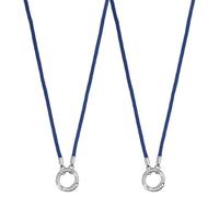 sourcing map 2 Pcs Eyeglass Holder Necklace Ring, Anti-Lost Sunglasses Neck Strap Eyeglasses Chain Holder Soft Portable Eye Glasses Lanyard with Alloy Ring for Women and Men, Navy