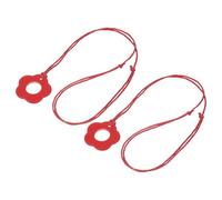 sourcing map 2 Pcs Eyeglass Holder Necklace Ring, Eyeglasses Chain Holder Anti-Lost Sunglasses Neck Strap Soft Portable Eye Glasses Lanyard for Women and Men, Red Flower
