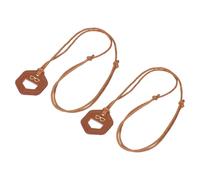 sourcing map 2 Pcs Eyeglass Holder Necklace Ring, Eyeglasses Chain Holder Anti-Lost Sunglasses Neck Strap Soft Portable Eye Glasses Lanyard for Women and Men, Brown