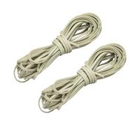 sourcing map 2 Pcs Faux Suede Leather Cord, 5.5 Yards 2.6mm Flat Thin Leather Laces Strips, Craft Braiding String for Bracelet Jewelry Making Handbag Shoelace DIY Crafts, Beige
