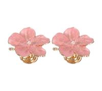sourcing map 2 Pcs Flower Knobs, Metal Cabinet Drawer Knob Pearl Flower Petal Handles Dresser Knobs for Cupboard Cabinet Closet Door Pulls Decorative Furniture, Pink