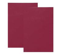 sourcing map 2 PCS Full Grain Leather Sheet 11.8 x 7.9 Inch Natural Cow Leather 1.5-1.8mm Fabric Pieces for DIY Craft Furniture Office Belts Notebook Covers, Fashion Red