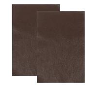sourcing map 2 PCS Full Grain Leather Sheet 11.8 x 7.9 Inch Natural Cow Leather 1.5-1.8mm Fabric Pieces for DIY Craft Furniture Office Belts Notebook Covers, Earthy Brown